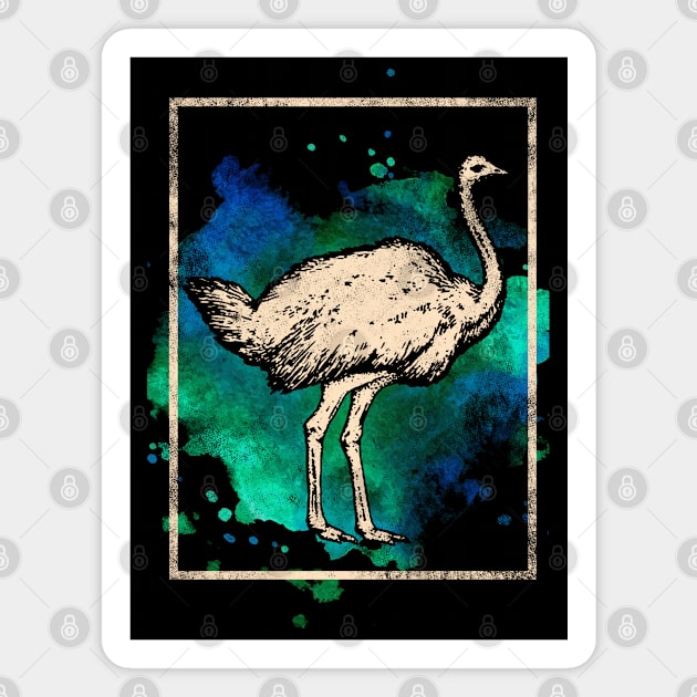 Ostrich Magnet by Mila46